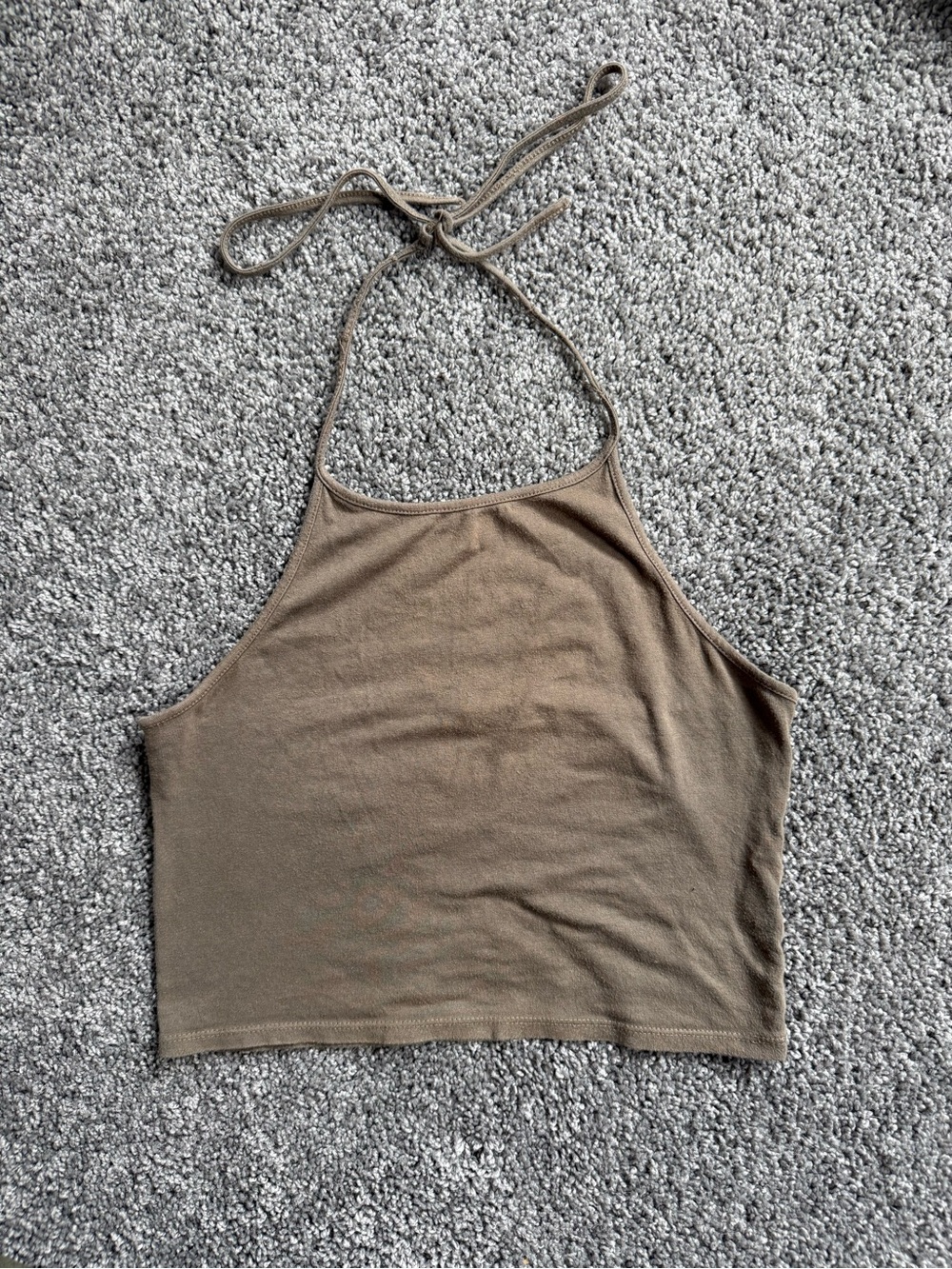 John Galt Olive Halter Top
